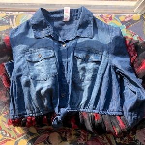 JUSTICE Cute Jean and floral dress